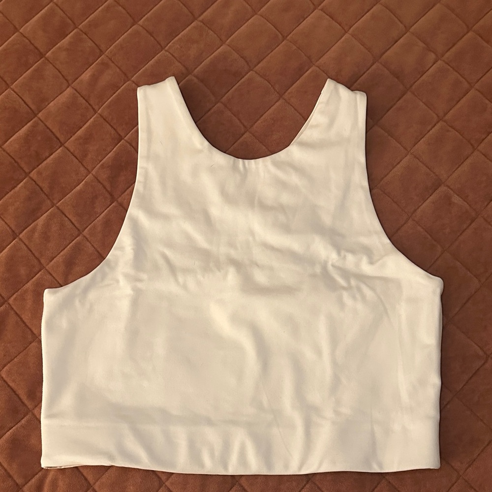 Girlfriend Collective Ivory Dylan Top Medium